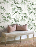 NT6121 Inky Palms Green Wallpaper