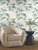 NT6121 Inky Palms Green Wallpaper