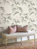 NT6125 Inky Palms Warm Neutral Wallpaper 