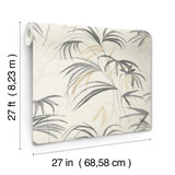 NT6125 Inky Palms Warm Neutral Wallpaper 