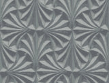 NT6127 Sculpted Fans Charcoal Wallpaper