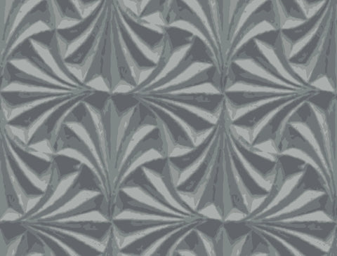 NT6127 Sculpted Fans Charcoal Wallpaper