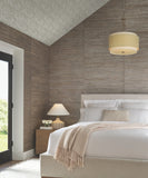 NT6128 Sculpted Fans Taupe Wallpaper