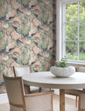 NT6132 Tropical Cabana Coral Wallpaper