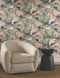 NT6132 Tropical Cabana Coral Wallpaper