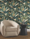 NT6136 Tropical Cabana Green Wallpaper 