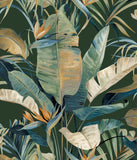 NT6136 Tropical Cabana Green Wallpaper 