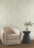 NT6142 Dicot Spa Leaf Light Green Wallpaper