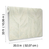 NT6142 Dicot Spa Leaf Light Green Wallpaper