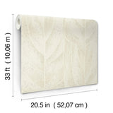 NT6143 Dicot Spa Leaf Neutral Wallpaper