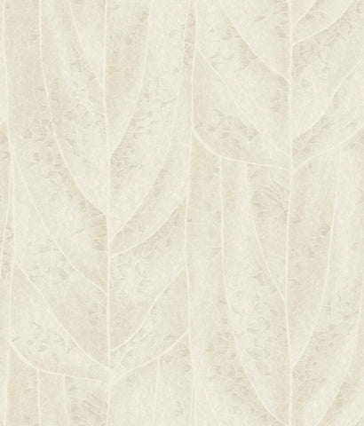 NT6143 Dicot Spa Leaf Neutral Wallpaper