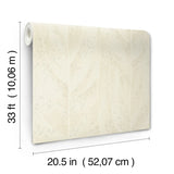 NT6145 Dicot Spa Leaf Pearl Wallpaper