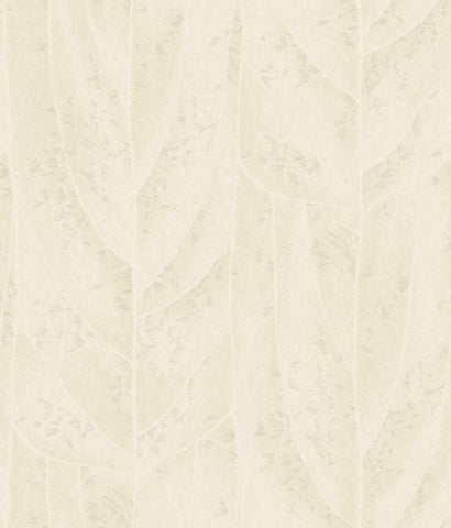 NT6145 Dicot Spa Leaf Pearl Wallpaper