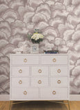 NT6185 Abalone Fans Lavender Wallpaper