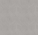 NT6191 Fine Line Geometric Grey Wallpaper