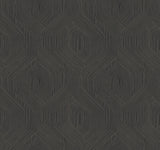 NT6192 Fine Line Geometric Black Wallpaper