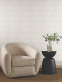 NT6193 Fine Line Geometric Taupe on White Wallpaper