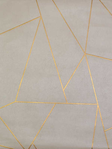 NW3500 Nazca Almond and Gold Wallpaper