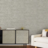 NW3503 Light Grey Silver Geometric Quadrilateral Wallpaper