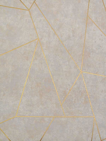 NW3504 Nazca Neutral and Gold Wallpaper