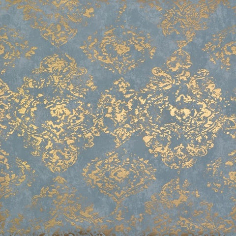 NW3565 Stargazer Blue and Gold Wallpaper