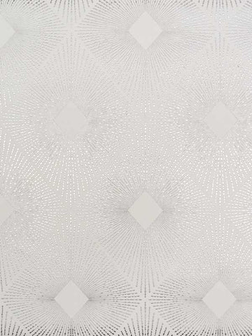 NW3591 Harlowe White and Silver Wallpaper