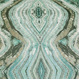 OG0559 Emerald teal green Kaleidoscope faux marble mineral stone Wallpaper