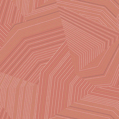 OI0611 Dotted Maze Desert Red Wallpaper