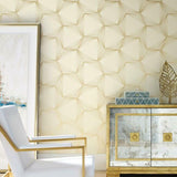 OL2719W1 Contemporary Honeycomb Gold Wallpaper roll