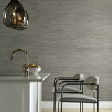 OS4324 Metallic Jute Silver Dusty Blue Wallpaper