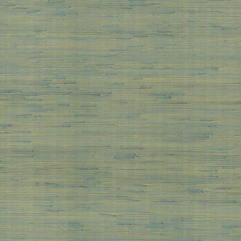 OS4326 Metallic Jute Gold Smokey Blue Wallpaper