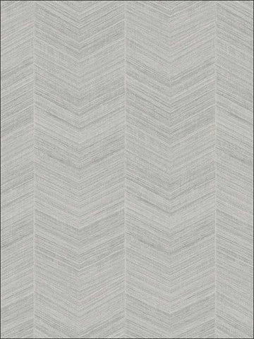 OY30208 Metallic Chevron Grasscloth Look Textured Wallpaper