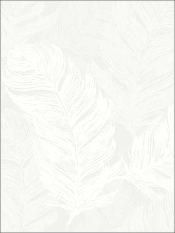 OY31803 Metallic Feathers Textured Wallpaper