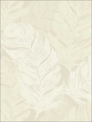 OY31805 Metallic Feathers Textured Wallpaper