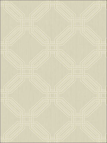 OY32308 Metallic Geometric Trellis Textured Wallpaper