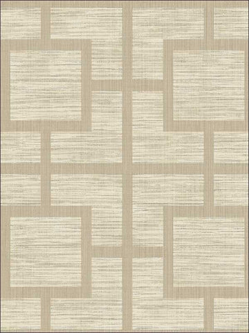 OY33107 Metallic Geometric Trellis Stringcloth Textured Wallpaper