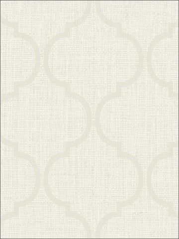 OY34805 Metallic Geo Trellis Grasscloth Look Textured Wallpaper