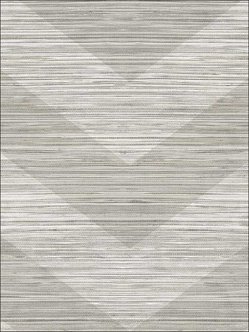 OY35100 Metallic Chevron Grasscloth Look Textured Wallpaper