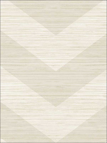 OY35108 Metallic Chevron Grasscloth Look Textured Wallpaper