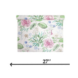 12154 Off White green pink blue floral midsummer flowers botanical wallpaper 3D TL1917