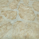 GU1867 Orange gray tan cream faux distressed brick stone glassbeads textured Wallpaper