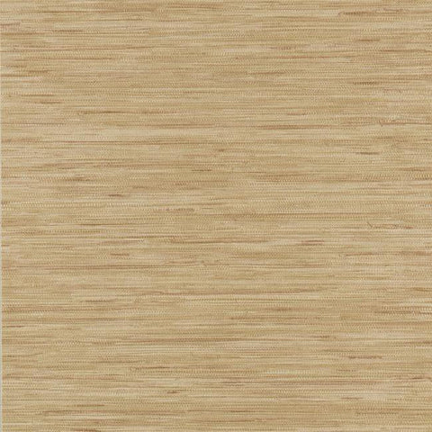 PA130403 Lustrous Grasscloth Tawny Tan Wallpaper