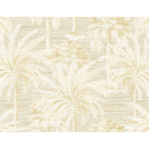 PS40003 Dream Of Palm Trees Beige Texture Wallpaper