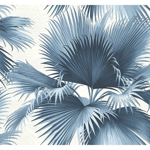 PS40102 Endless Summer Blue Palm Wallpaper