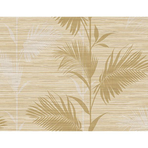 PS40305 Away On Holiday Beige Palm Wallpaper