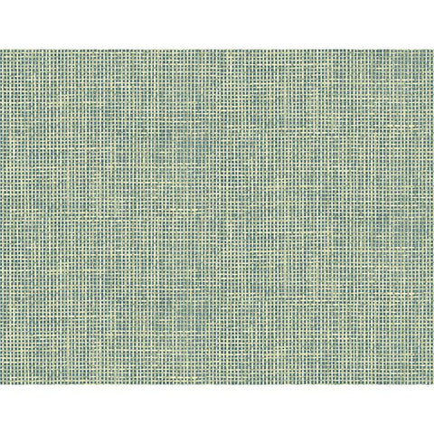 PS41304 Woven Summer Green Grid Wallpaper