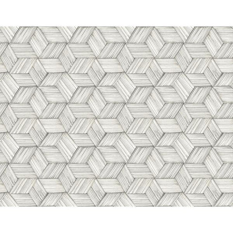 PS41400 Intertwined Grey Geometric Wallpaper