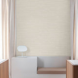 PW1002 Textile Plain Beige Wallpaper