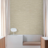 PW1003 Textile Plain Beige Wallpaper