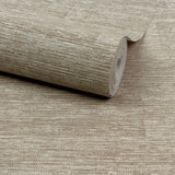 PW1003 Textile Plain Beige Wallpaper